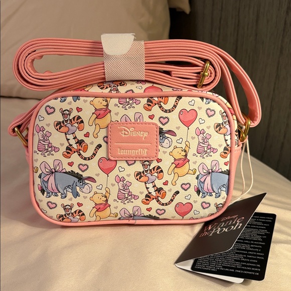 Loungefly Handbags - Disney Loungefly Winnie the Pooh Hearts Camera Crossbody Bag